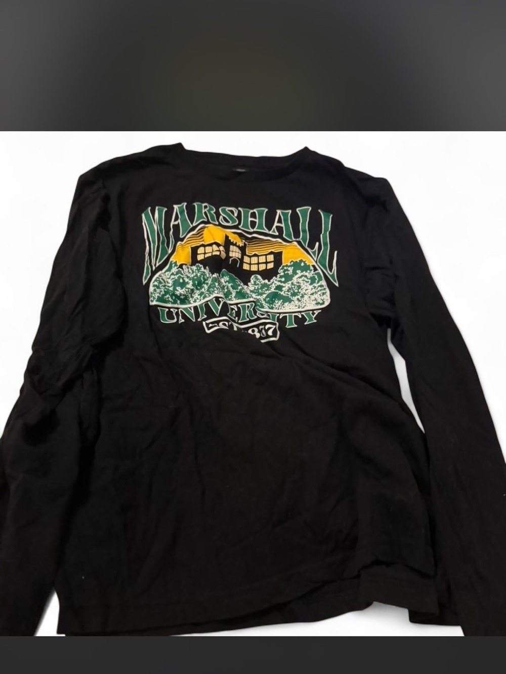 Black Long Sleeve Graphic Tee